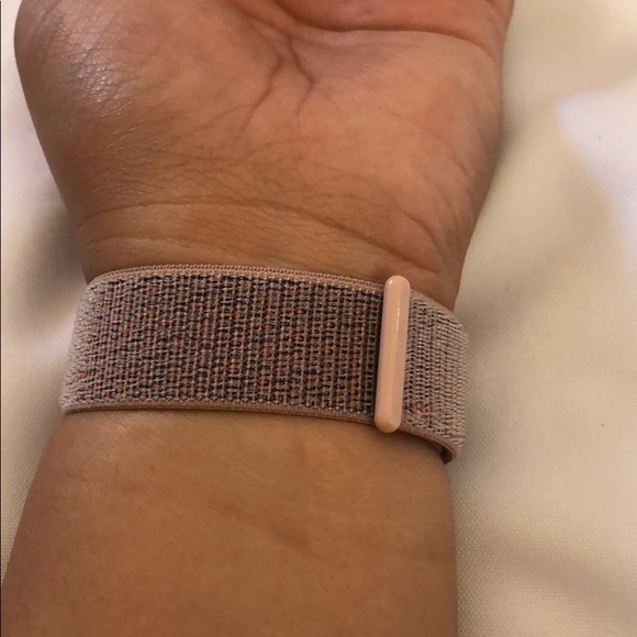 Apple Watch Soft Pink Velcro Band Strap - Picture 8 of 8